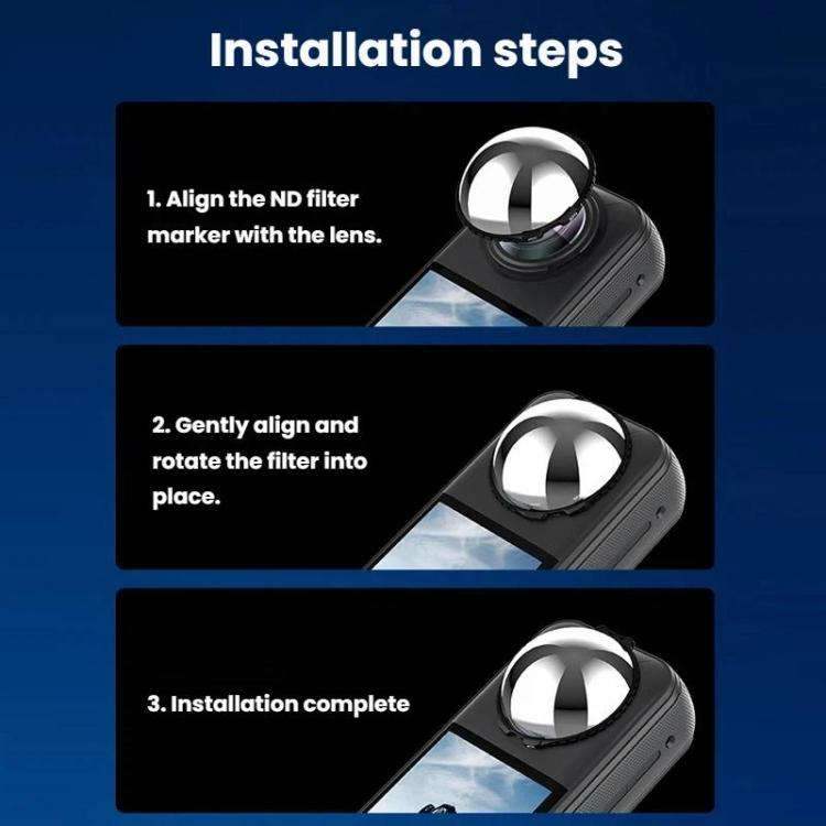 Insta360 X4 ND-filter v1 för Professionell Filmning