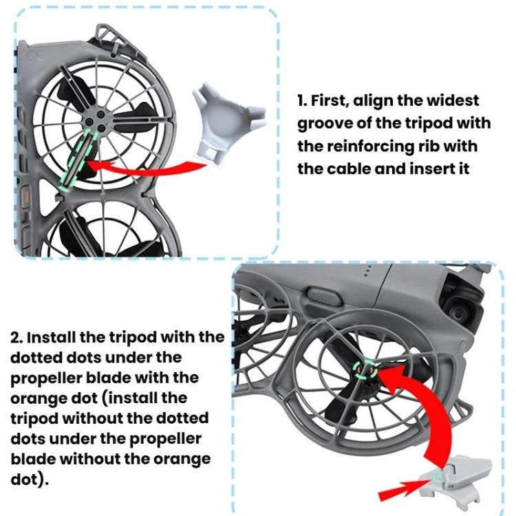 DJI Neo 2 CQT Skyddskit: 9 delar för drönaren, inkluderar linsskydd, propeller och landningsställ. Skydda din drönare!