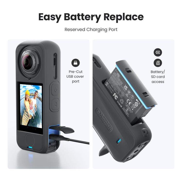 Insta360 X4 Silikonskal för Robust Kameraskydd