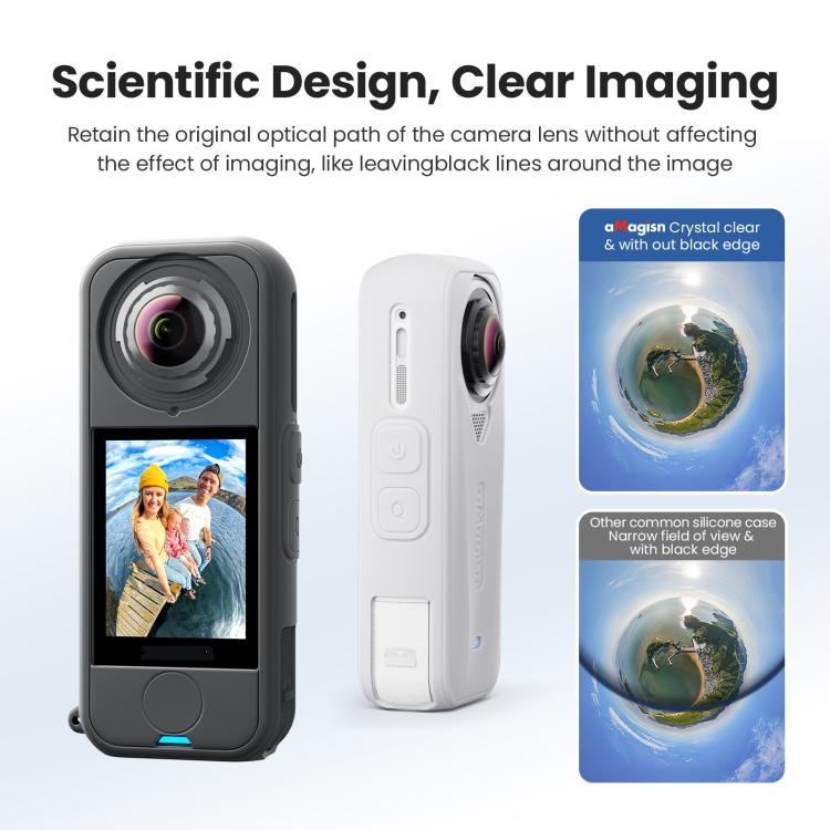 Insta360 X4 Silikonskal för Robust Kameraskydd