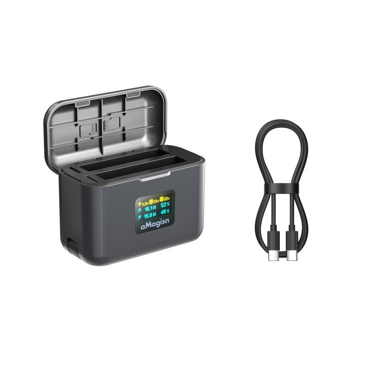 Insta360 X4 laddfodral v1 - Insta360 X4 Laddfodral med Färgdisplay