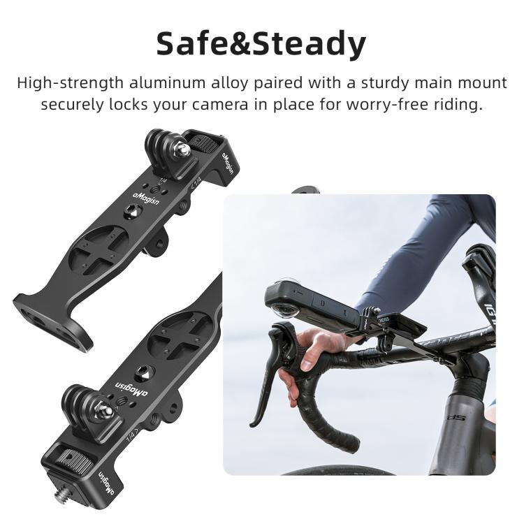 Actionkamera cykelfäste fäster din kamera säkert på cykeln för actionfyllda inspelningar.