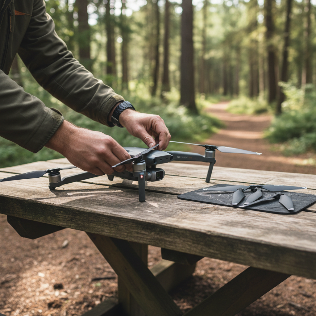 Master Airscrew - DJI Air 3 / Air 3S Stealth Upgrade Propellers - Propeller till DJI Air 3 / Air 3S - Svart - Kit 4-Pack (Detaljbild)